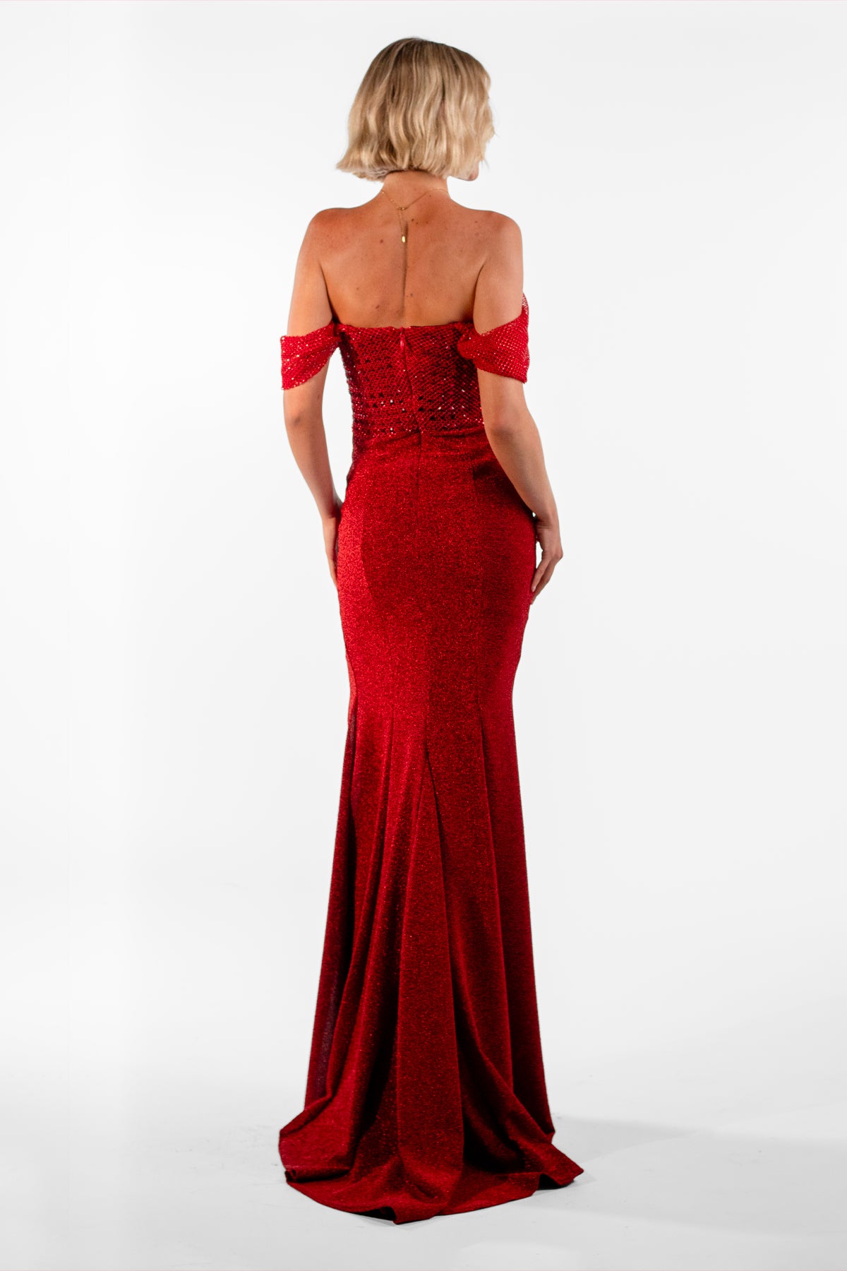 Stella Red Strapless Maxi Dress