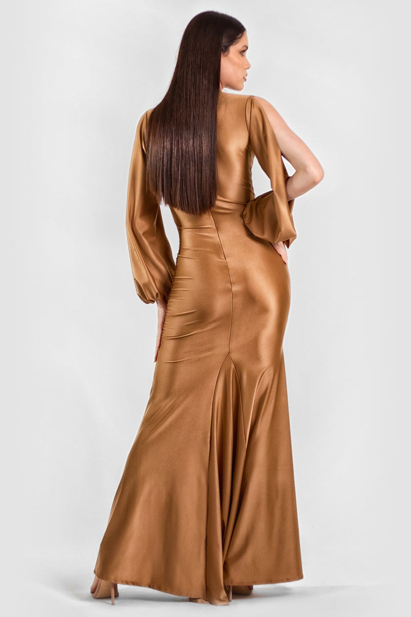 Paris Long Dress Camel